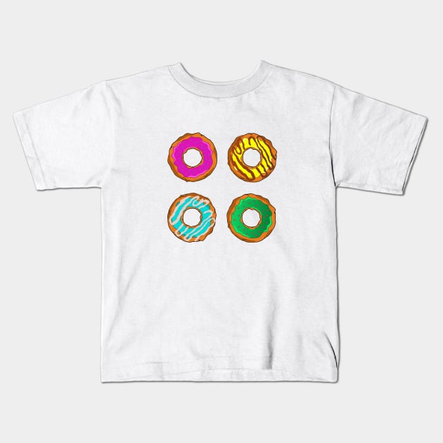 Donuts Doughnuts Candy Bakery Best Gift Idea Kids T-Shirt by MGO Design